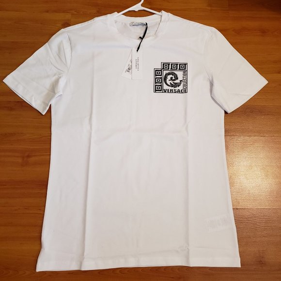 Versace Collection Men's Slim Fit White T-Shirt - Picture 1 of 6
